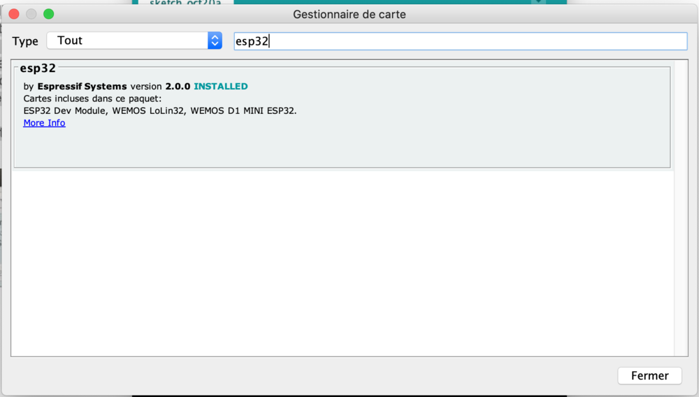 gestionnaire de carte window